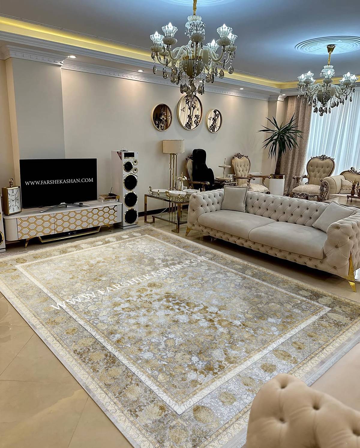 فرش 1200 شانه طلایی